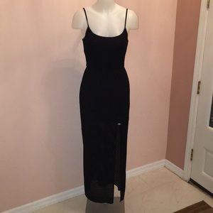 Aqua Maxi Dress - Black
